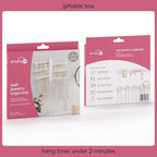 6-Tier Wall Jewelry Organizer Wall Mounted Jewelry Organizer Necklace Holder Wall Mount Hanging Necklace Organizer Jewelry Hanger Hanging Earring Holder Organizer Display (Black)