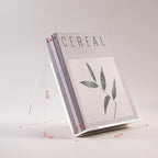 Acrylic Book Stand, Book Display Holder 8.5 x 11, Clear Acrylic Display Easel Transparent Display Stand Holder Tablet Holder for Album, CD, Magazine, Picture, Plate, Artworks, Phone, Tablet