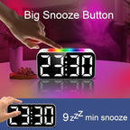 Loud Alarm Clocks for Bedrooms Heavy Sleepers, Digital Bedside Clock with Night Light, Large Display, Dual Alarm, Snooze, Dimmable for Kids Teens Boys Girls