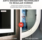 36x24 LED Bathroom Mirror with Lights – Anti-Fog, Dimmable, Backlit & Front Lit Lighted Vanity Mirror for Wall – Smart Bathroom Mirror with Memory Function, Shatterproof Tempered Glass