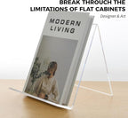 Acrylic Book Stand, Book Display Holder 8.5 x 11, Clear Acrylic Display Easel Transparent Display Stand Holder Tablet Holder for Album, CD, Magazine, Picture, Plate, Artworks, Phone, (2-PACK)