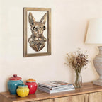 Zotabe 5PCs Animal Heads Wall Decor, Animal Sculptures Wall Dec, Dog Door Wall Mount, Vintage Wall Sculpture, Resin Wall Hanging Decoration for Living Room Bedroom Kitchen Gift (Goggle Pup, 1)