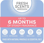 Fresh Scents Scented Sachets | White Cotton |Home Fragrance | Long Lasting (Up to 6 Months) | Air Freshener for Closets, Drawers, & Cars | 6 Pack