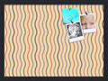 PinPix 22x16 Inch Cork Bulletin Board. This Decorative Framed Pin Board Comes with Multi Color Waves Design and a Satin Black Frame. Ideal for Home Office Decor or Message Board (PinPix-565)