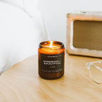 Calyan Wax Co. Evergreen & Eucalyptus Scented Candle - 57 Hour Burn - Luxury Non Toxic Soy Wax Candles - Long Lasting Amber Glass Jar Candle for Home - 7.2oz
