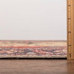 Keen Home Design 6x9 Rug - Machine Washable Area Rug with Non-Slip Backing, Ideal for Living Room, Dining Room, Bedroom - Vintage, Easy Clean, Durable, Low Pile Rug - (6' x 9')