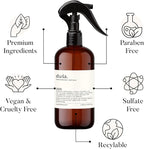 Dusa Santal Room Spray - 16.9 fl oz - Ultimate Home Fragrance, Bed Room Essentials & Soothing Fabric - Natural Air Freshener & Linen Mist for Home - Eco-Friendly Odor Eliminator w/Aromatherapy