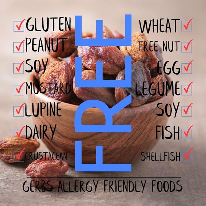 Gerbs Dried Apricots 4 lbs. | Unsulfured, No Artificial Additives, Resealable Bag | Naturally Sweet & Chewy | Top 14 Allergen-Free