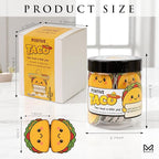 Positive Taco Jar - 60 Emotional Support Affirmation Cards New Year Birthday Gifts For Women Men Teens Friends Coworkers Mom Sisters Teacher Valentines Decor Basket Gift Self Care White Elephant Gifts