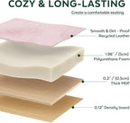 17.7" Ottoman with Storage, Square Storage Ottoman for Dorm, Velvet Ottomans with Legs for Living Room, Bedroom, Pink