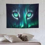 VUMIVI Cat Eye Galaxy Tapestry Mystical Northern Lights Starry Sky Abstract Aurora Art Magical Fantasy Decor Tapestry Wall Hanging for Living Room Bedroom Dorm Classroom Aesthetic Decor W40xL30in