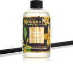 Cocorrína Reed Diffuser Refill Cashmere Vanilla 17oz (500ml) with 8 Rattan Sticks - Premium Long-Lasting Essential Oil, Home Fragrance for Bedroom, Bathroom Home Decor