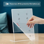 Annecy Sign Holder 8.5 x 11, 24 Packs Sign Stand for Display, L Shape Plastic Clear Sign Holder 8.5x11 Standing Vertical Menu Flyer Holder, Frames Table Signs for Stores, Restaurants, Hotels, Office