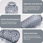 Mini Bud Vases As Wedding Centerpieces for Tables,Clear Bud Vases for Flowers,Small Flower Vases Suitable for Birthday Party,Anniversary,Wedding Reception,Baby Shower (Black, 12PCS)