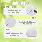 Farm Raised Candles Mintronella Citronella & Peppermint Mosquito Repellent Incense Sticks – 100 Pack – USA‑Made Natural Bug & Insect Repellent – Outdoor Camping, Patio Decor – No‑See‑Um & Gnats, Fly's