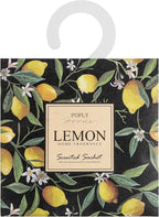 12 Pack Large Lemon Scented Sachets – Hanging Closet & Drawer Deodorizer & Air Freshener, Long-Lasting Aroma