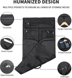 seyfocnia Convertible Travel Garment Bag,Carry on Garment Duffel Bag for Men Women - 2 in 1 Hanging Suitcase Suit Business Travel Bag