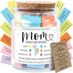 NewEleven Valentines Day Gifts For Mom, Mom Gifts From Daughters Son on Mother Birthday, Bible Jar, Christian Gift for Wife, Thank You Gift Decorative Inspirational Scripture Jar with 92 Bible Verses