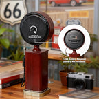 AYRELY® 16" Vintage Industrial Gas Pump Mantel Clock, Battery Operated Metal Clock Route 66 Decor,Retro Mechanical Decorative Clock Gifts for Home,Living Room,Fireplace, Man Cave Decor