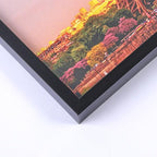 upsimples 4x6 Picture Frame Set of 3, Made of High Definition Glass for 4 x 6, Wall and Tabletop Display Thin Border Photo Frames for Home Decor, Black