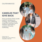Calyan Wax Co. Golden Cider & Nutmeg 3 Wick Scented Candle - 43 Hour Burn - Luxury 3 Wick Soy Candles - Non Toxic Soy Wax Candles - Long Lasting Large Glass Jar Candle for Home - 14.9oz
