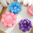Lotus Flower Floor Pillows, Large Cushion Inspired by Lotus Flower Design, Decorative Seating for Living Room, Bedroom, and Lounge, Soft Washable Floor Cushion for Relaxation, and Family Activities