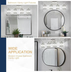 Crystal Modern Bathroom Light Fixtures, 4-Light Brushed Nickel Bathroom Vanity Wall Light, Vanity Lights for Mirror, Restroom, Bedroom (E26 Socket, Bulbs Not Included)