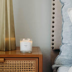 Calyan Wax Co. Aspen & Fog 2 Wick Scented Candle - 37 Hour Burn - Luxury Non Toxic Soy Wax Candles - Long Lasting Large Glass Jar Candle for Home - 8.8oz