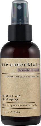 Air Essentials 4 oz Essential Oil Toilet Spray - Eliminate Bathroom & Toilet Odors with Pure Essential Oils - Air Freshener Made with Clean Plant-Derived Ingredients (Lavender Blossom)
