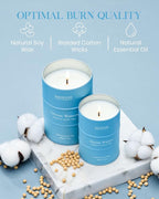 M&SENSE Ocean Waters Scented Candles Summer Soy Candle,Beach Candle for Stress Relief Meditation Relaxing, Housewarming Gifts for Women Men, 11.3oz 70 Hour Long Burning