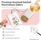 MYARO Scented Sachet House Air Freshener - 12 Pack Long Lasting Sandalwood Fragrance Deodorizer for Home Closet Drawer Car