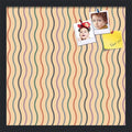 PinPix 18x18 Inch Cork Bulletin Board. This Decorative Framed Pin Board Comes with Multi Color Waves Design and a Satin Black Frame. Ideal for Home Office Decor or Message Board (PinPix-565)
