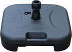 Orgrimmar Patio Umbrella Base 17.7L Heavy Duty Square Stand Water Filled Umbrella Base Stand for Outdoor