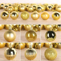 Gold 1.6" Small Christmas Balls Christmas Tree Decoration Ornaments Shatterproof Hanging Balls for Birthday Halloween Holiday Wedding Decorations Set of 36pcs