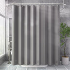 AmazerBath Extra Long Shower Curtain Liner, Grey Shower Liner 84 Inches Long, 72x84 Plastic Shower Curtain Liner, Cute Tall Shower Liner, PEVA Bathroom Shower Curtain Liners with 3 Magnets