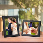 Giftgarden 6x8 Picture Frame 7 Pack, 6 by 8 Black Photo Frames Set for Wall or Tabletop Display