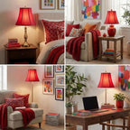 Royal Designs, Inc. BSO-704-12RED True Bell Basic Lamp Shade, 6.5 x 12 x 10.5, Red