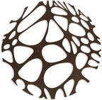 SIGNLEADER Metal Wall Art Decor Abstract Circle Minimalist Modern Abstract Wall Sculpture Hangings Home Decoration for Living Room, Bedroom, Bathroom, Kitchen, Outdoor - 24" Bronze
