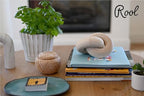 Rool Coffee Table Decor Book Shelf Decor Accents Home Decor Console Table Decorative Items Living Room Wood Knot Decor Chain Link Decorations Beige