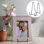 Hoteam 30 Pack Plate Stands for Display, 4 Inch Metal Frame Plate Holder Display Stand and 6 Inch Easel Rack for Pictures Photo Decorative Dish Collectibles Tabletop Art (Black)