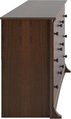 Prepac Sonoma 6-Drawer Double Dresser for Bedroom, Wide Chest of Drawers, Traditional Bedroom Furniture, 59" wide x 17.5" deep x 29" tall, Espresso