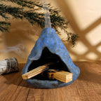Palo Santo Incense Holder and Burner - Zongzi Modeling Smudge Bowl | Sage Cone Burner Holder & Chiminea Incense Dish Ideal for Energy Cleansing, Yoga, Meditation,Zen,Altar Decor & Aromatherapy
