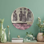 8 Inch Decorative Plate, Victorian Dinner Plate, Women Fashion Handbag Print Ceramic Wall Hanging for Fine Dining, Upscale Events, Dinner Parties, Weddings, Catering, Christmas, Thankgiving Decor