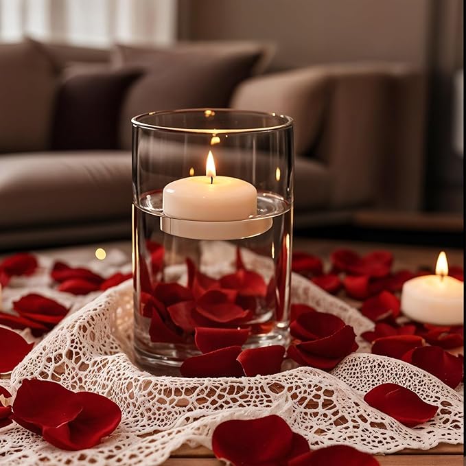 36 Pack White Floating Candles 1.75inch Unscented Floating Candle for Centerpieces 4-5 Hours Burning 1.75” Floating Candle Bulk for Wedding Party
