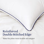 puredown® 16x16 Pillow Inserts Set of 2, Overfilled Down Alternative Decorative Pillows with 100% Cotton Cover, Plush Fluffy Throw Pillows for Couch, Sofa, Bed and Home Decor