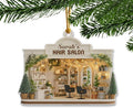 Personalized Hair Salon Christmas Ornament 2025, Custom Name Acrylic Ornament, Holiday Tree Decoration, Gift for Hairdresser & Stylist