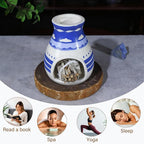Handcrafted Palo Santo Burner – Hopi-Inspired Ceramic Incense Dish for Aromatherapy – Suitable for Sage, and Cone Incense – Ideal for Energy Cleansing, Yoga, Meditation, Zen, Altar Décor