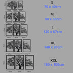 VAILLA Wood Wall Art Decor Wall Hanging Sculpture Modern Home Decoration 3 Panels Nature Wall Hangings Large Wooden Wall Arr 3D Textured Sculptures for Living Room Bedroom Office Dinnig Room (Tree of Life)