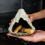 Pure White Zongzi Palo Santo Holder – Elegant Sage Cone Incense Dish for Zen Meditation & Energy Cleansing – Ideal for Aromatherapy, Stress Relief, and Mindfulness Decor Gifts.