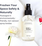 Calyan Wax Co. Rose & Peony Room Spray - Non Toxic Air Freshener - Natural Room Deodorizer with Essential Oils - Air Freshener Spray for Home - 4 fl oz